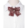 INSPIRE CHIC Women's Pre-tied Colorful Plaid Elastic Strap Party Costume Bow Ties - 4 of 4