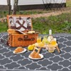 6x9 ft Outdoor Rug, Plastic Reversible Rug, Waterproof Mat, Indoor Outdoor Carpet for Porch, Patio, Backyard, Deck, Picnic, Beach, Camping - 3 of 4