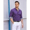 COOFANDY Mens Plaid Dress Shirt Long Sleeve Business Casual Regular Fit Button Down Shirts - 2 of 4