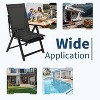 Garvee Folding Chaise Lounge Chair with 10-Position Recline and Retractable Footrest Lightweight Alloy Steel Frame Outdoor Recliner - 2 of 4