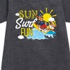 Girls' - Paw Patrol - Sun Surf Fun Graphic Short Sleeve Fleece Dress - 2 of 4