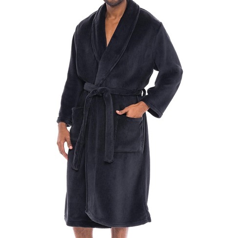 Adr Mens Robe Plush Velour, Warm Winter Mens Bath Robe, Soft Cozy ...