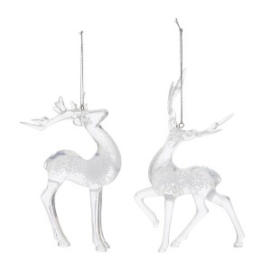 Melrose Bubbled Deer Ornament (Set of 6) - 1 of 4