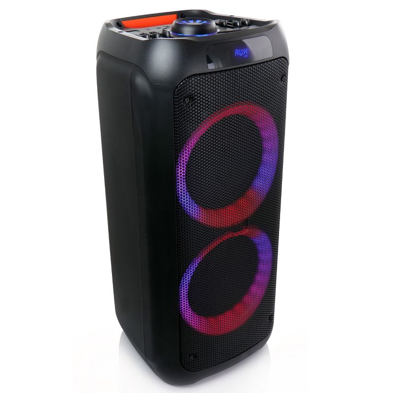 beFree Sound Dual 8 Inch Bluetooth Wireless Portable Party Speaker with Reactive Lights, 3 of 4