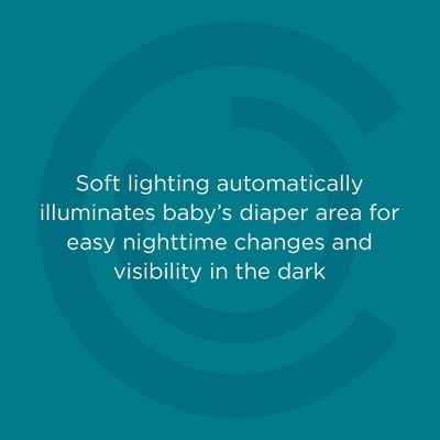 Gray Motion Sensing Light-Up Waterproof Changing Pad