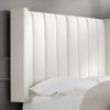 55 Downing Street Trent Channel Tufted White Fabric Queen Hanging Headboard - 3 of 4