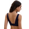 INSPIRE CHIC Women's Deep V Bralette Wirefree T-Shirt Seamless Comfortable Plunge Bras - 2 of 4