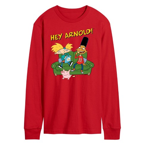 Men's - Hey Arnold! - Arnold, Gerald, and Abner Long Sleeve Graphic T-Shirt - image 1 of 3