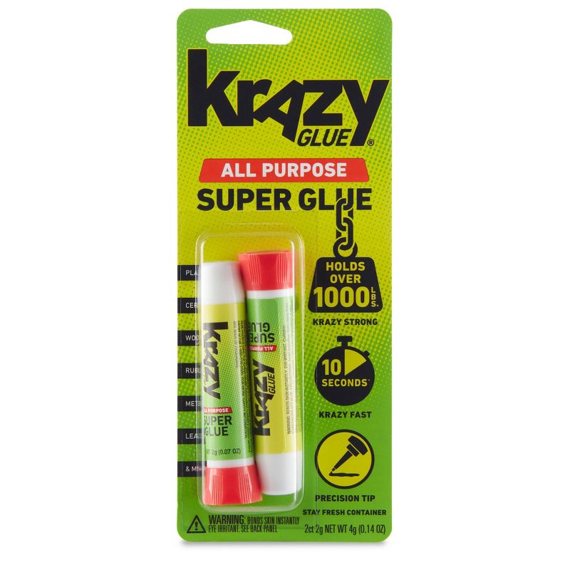 Krazy Glue All Purpose Precision Tip Super Glue 2g, 1 of 9