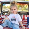 The Juniper Shop Red White And Cute Stars Toddler Short Sleeve Tee - 2 of 2