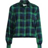 Lands' End Women's Cropped Flannel Shirt - 3 of 3