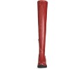 Allegra K Women's Platform Wedge Heels Over the Knee Thigh High Sock Boots - 3 of 4