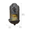Teamson Home 32" 2-Tier Fleur-de-lis Wall Fountain Antique Copper - 4 of 4