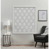 Marseilles Damask Blackout Roman Curtain Shades - Exclusive Home - image 2 of 3