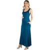 Maternity Scoop Neck Sleeveless Maxi Dress - 24seven Comfort Apparel™ - 2 of 4