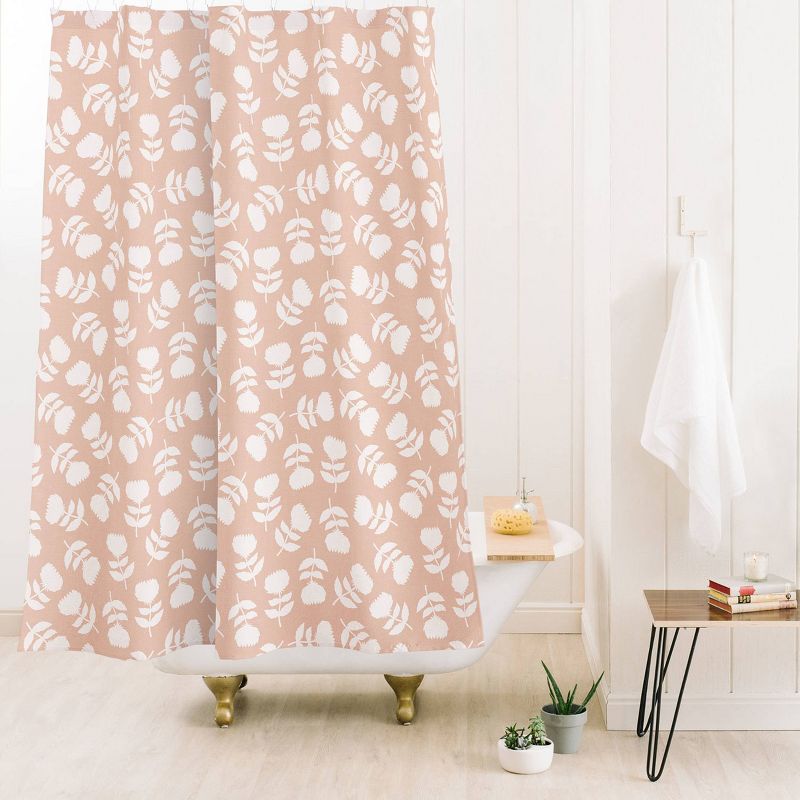 Little Arrow Vintage Floral Shower Curtain Pink - Deny Designs, 3 of 4
