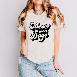Simply Sage Market These Are The Days Retro Short Sleeve Tee - 1 of 4