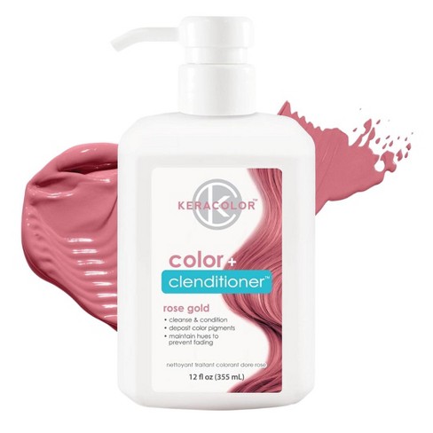 Keracolor Clenditioner for Brunettes Hair Dye - Semi Permanent Hair Color Depositing Conditioner - ROSE GOLD (12 oz) - image 1 of 3