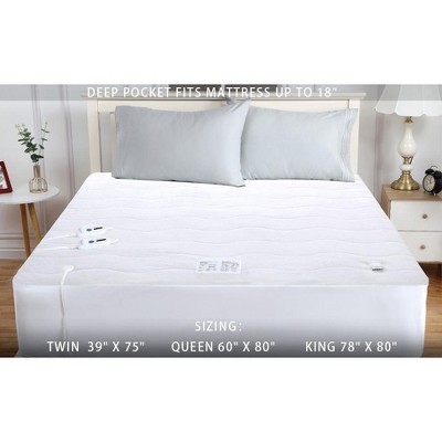 Electric Heated Mattress Pad Coral Fleece Bed Warmer
