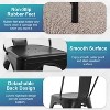 FDW Metal Dining Chairs Set of 2/4 Restaurant Chairs with Rubber Foot Protectors - 4 of 4