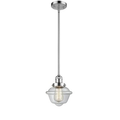 Oxford - 1 Light Stem Hung Mini Pendant In Traditional Style-8 Inches Tall and 7.5 Inches Wide