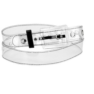 INSPIRE CHIC Womens Grommet Clear Waist Belt Plus Size Waist Belts for Jeans Dresses 1 Pc - 1 of 4
