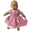 Doll Clothes Superstore Pink Chiffon Dress Fits 14-15 Inch Baby Dolls - 2 of 4