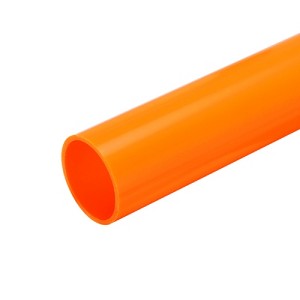 Unique Bargains High Impact Water Plumb Cable Sleeve PVC Rigid Round Pipes 20" Length - 1 of 4