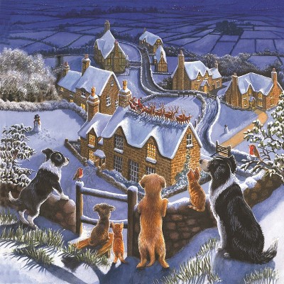 Sunsout A Special View of Santa 500 pc   Jigsaw Puzzle 59532