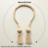 Rustic Magnetic Wooden Ball Curtain Tieback - Tree City - 4 of 4