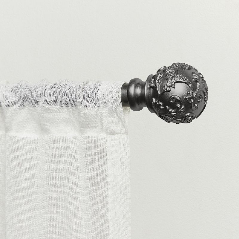 Exclusive Home Vine 1" Curtain Rod and Finial Set, 1 of 4