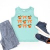 The Juniper Shop Coquette Oranges Chart Youth Tank Top - L - Seafoam - 3 of 4