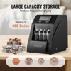VEVOR USD Coin Sorter, Coin Counter Machine for 4 Kinds of USD Coins, Coin Sorter and Wrapper Machine Holds up to 200 Coins, Black - 4 of 4