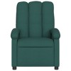 vidaXL Massage Recliner Chair - Dark Green Manual Push Back - 4 of 4