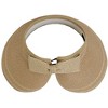 Magid Straw Two Tone Striped Color Block Roll Up Visor - 3 of 3