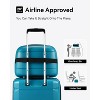 LUGGEX Carry on Luggage with Spinner Wheels, Lightweight Expandable Suitcase, 2 Piece Set(14/20), Teal - 2 of 4