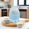 Unique Bargains Birthday Candle Print Disposable Baking Cups Greaseproof Paper Multicolor 1.97"x1.18" 100 Pcs - 2 of 4