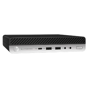 HP EliteDesk 800 G5 Mini Desktop, Intel Core i7-9700T, 2.0GHz, 16GB RAM, 256GB SSD, Windows 10 Pro - Manufacturer Refurbished - 1 of 1