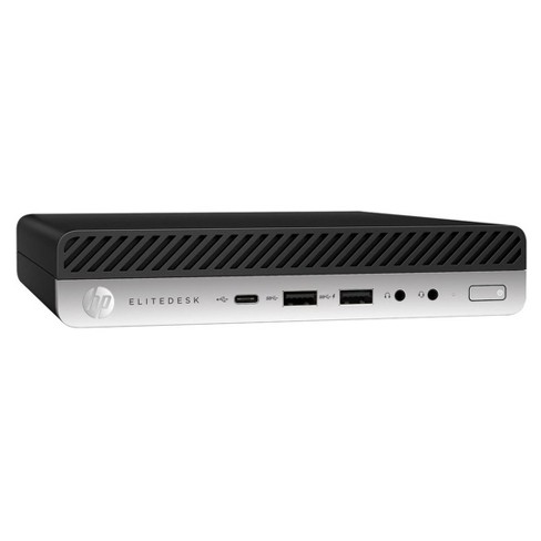 HP EliteDesk 800 G5 Mini Desktop, Intel Core i7-9700T, 2.0GHz, 16GB RAM, 256GB SSD, Windows 10 Pro - Manufacturer Refurbished - image 1 of 1