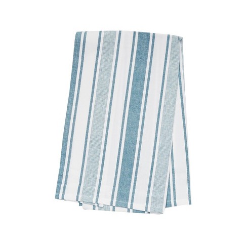 Sky Blue And White Stripe Tea Towels | Striped Cotton Tea Towels