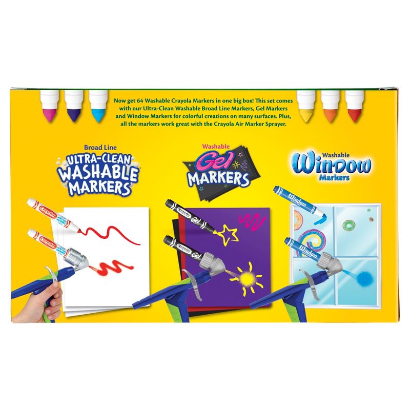 Crayola 64ct Broad Line Markers with Gel &#38; Window Markers, 6 of 7