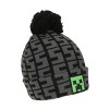 Minecraft SSSS Creeper Toddler Black 2-Piece Knit Beanie & Gloves Set - 3 of 4