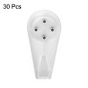 Unique Bargains ABS Non-mark Hook Picture Frame Hangers White 1.57"x0.79"x0.51" 30 Pcs - 2 of 3