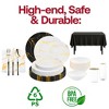 Smarty Had A Party The Marble Much Package Dinnerware Set - 100 Sets - 3 of 4