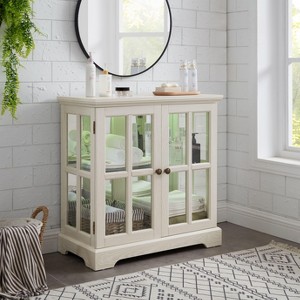 CAVINAS Bookcases for Living Room 4-tier Glass Display Cabinet Storage Bookcase Collectors Showcase with Flip-up Glass Doors - 1 of 4