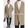 Lars Amadeus Men's Solid Color Notched Collar Winter Coats - 4 of 4