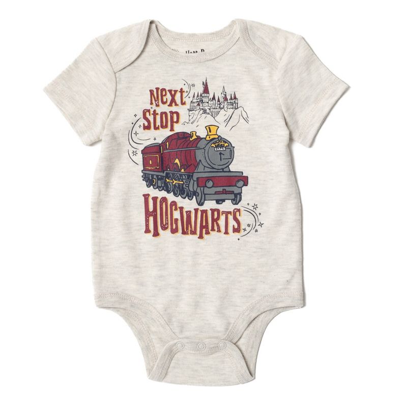 Harry Potter Baby Fleece Pullover Hoodie Bodysuit and Pants 3 Piece Outfit Set Newborn to Infant, 5 of 10