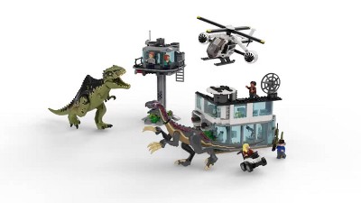 LEGO Jurassic World Giganotosaurus & Therizinosaurus Attack 76949 (658  Pieces)|Multicolor