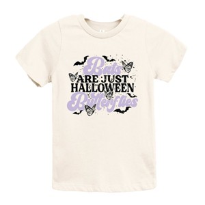Bats Are Just Halloween Butterflies - Youth Short Sleeve Graphic T-Shirt and Toddler Short Sleeve Graphic T-Shirt - 1 of 4
