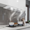 VEVOR Insert Range Hood, 800CFM 3-Speed, 36 Inch Stainless Steel Built-in Kitchen Vent with Push Button Control Lights Baffle Filters, Silver - 2 of 4